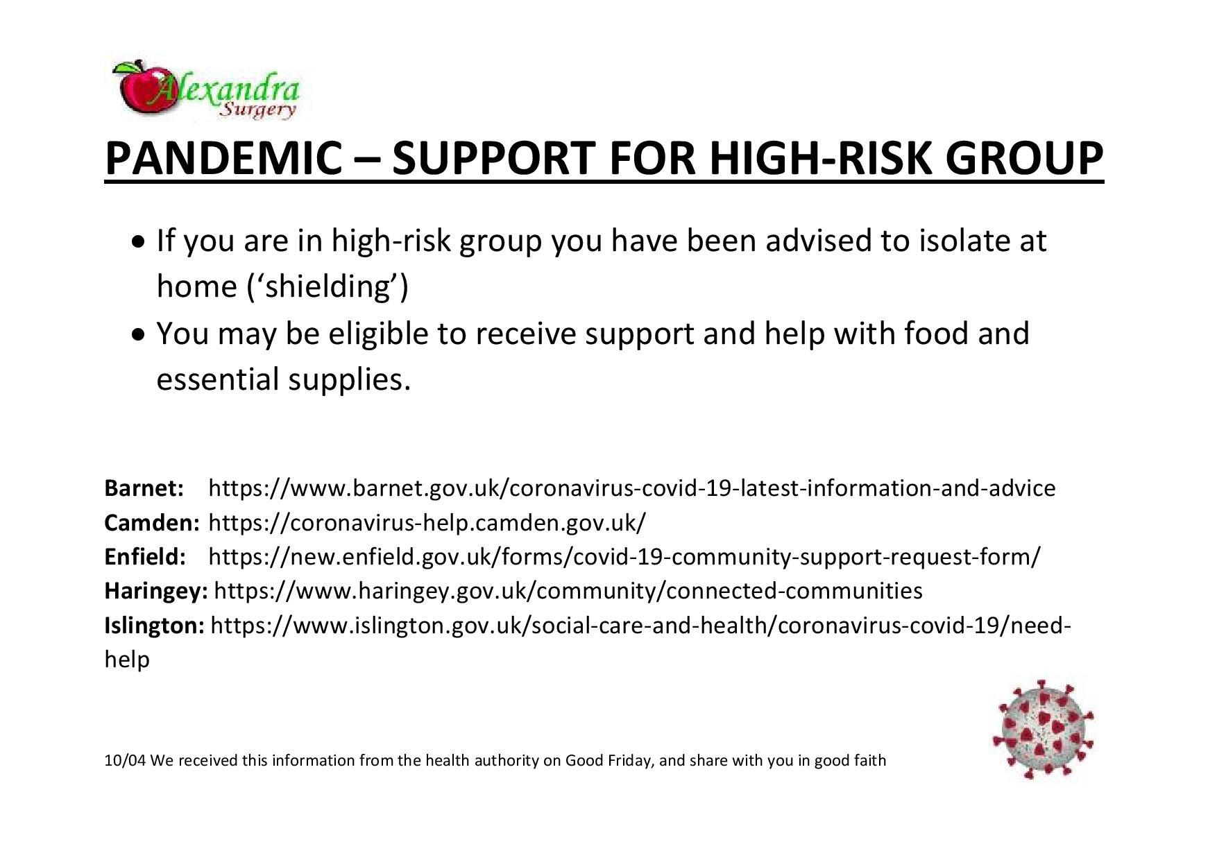 High risk group eligible for help
